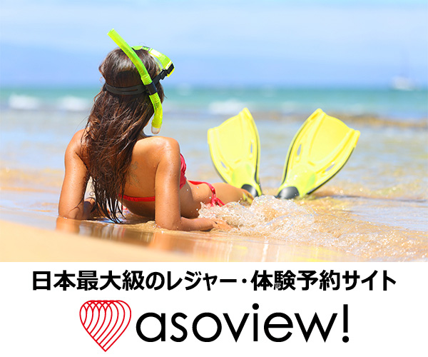 asoview!遊び予約・レジャーチケット購入サイトのイメージ